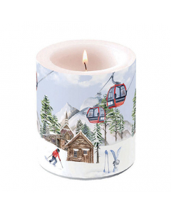 Candle medium Ski hut