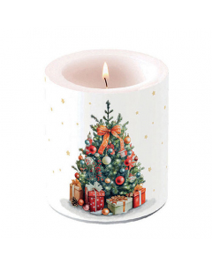 Candle medium Decorated Christmas tree