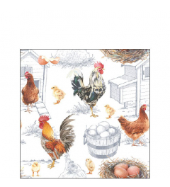 Napkin 25 Chicken farm FSC Mix