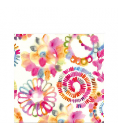 Napkin 25 Fantasy circles FSC Mix