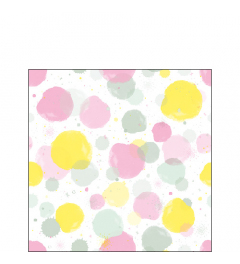 Napkin 25 Splash dots pastel FSC Mix