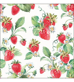 Napkin 33 Garden strawberries FSC Mix
