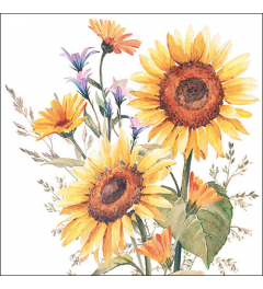 Napkin 33 Sunflowers FSC Mix