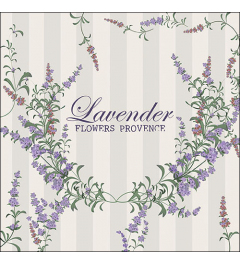Napkin 33 Lavender flowers FSC Mix