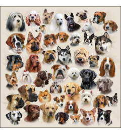 Napkin 33 Collection of dogs FSC Mix