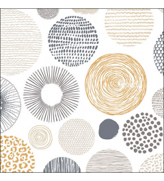 Napkin 33 Circles textures FSC Mix