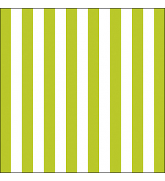 Napkin 33 Stripes green FSC Mix