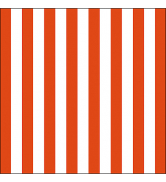 Napkin 33 Stripes orange FSC Mix