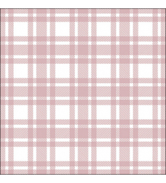 Napkin 33 Checkered pattern pastel rose FSC Mix
