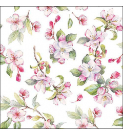 Napkin 33 Spring blossom white FSC Mix