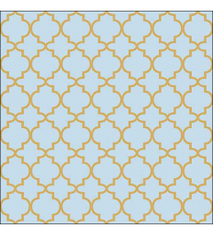 Napkin 33 Ogee gold/blue FSC Mix