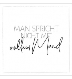 Napkin 33 Man spricht nicht FSC Mix