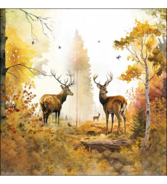 Napkin 33 Autumn forest FSC Mix