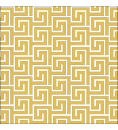 Napkin 33 Greek key gold/white FSC Mix