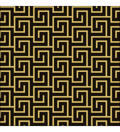 Napkin 33 Greek key black/gold FSC Mix