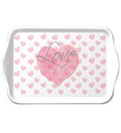 Tray melamine 13x21 cm Love letters