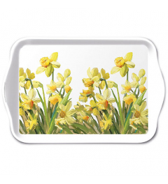 Tray melamine 13x21 cm Golden daffodils