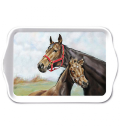 Tray melamine 13x21 cm Horse love