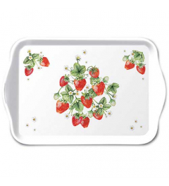 Tray melamine 13x21 cm Bunch of strawberries