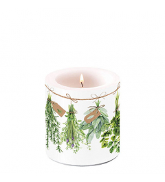 Candle small Fresh herbs