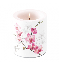 Candle medium Orchid