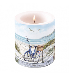 Candle medium Bike at the beach