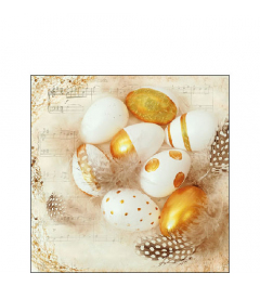 Napkin 25 Golden eggs FSC Mix