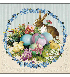 Napkin 33 Easter egg wreath FSC Mix