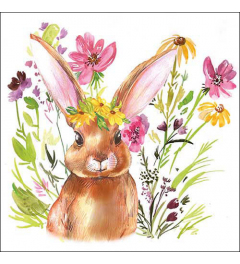 Napkin 33 Girl bunny FSC Mix