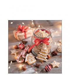 Napkin 25 Christmas cookies jar FSC Mix