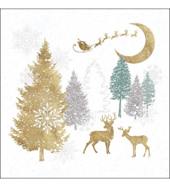 Napkin 33 Winter forest FSC Mix