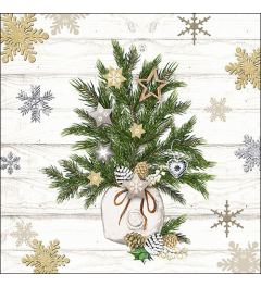 Napkin 33 Decorated branches FSC Mix