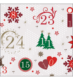 Napkin 33 Advent calendar FSC Mix