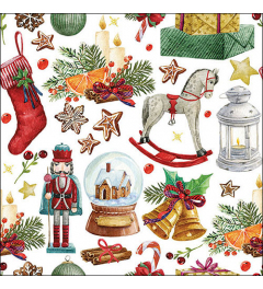 Napkin 33 Vintage ornaments FSC Mix