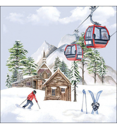 Napkin 33 Ski hut FSC Mix