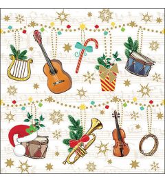 Napkin 33 Christmas instruments FSC Mix