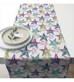 Table runner 40x150 cm Watercolour stars