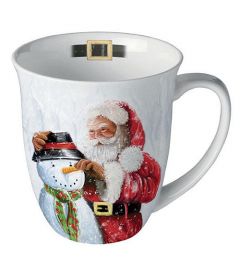 Mug 0.4 L Santa and snowman