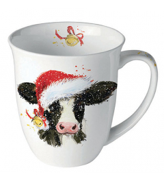 Mug 0.4 L Christmas cow bell