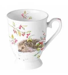 Mug 0.25 L Hedgehog in winter