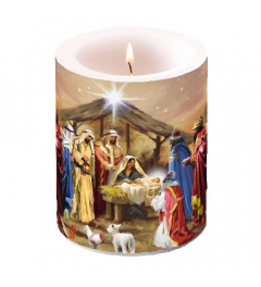 Candle big Nativity collage