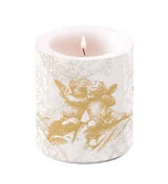 Candle medium Classic angels gold