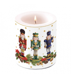 Candle medium Bearded nutcracker