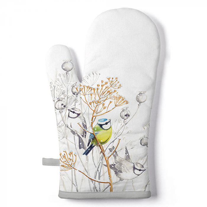 at Home 3-Piece Mini Taupe Oven Mitt Set