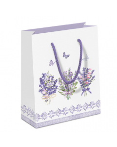 Gift bag Lovely lavender white