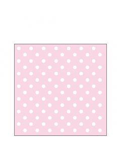 Napkin 25 Pastel dots rose FSC Mix