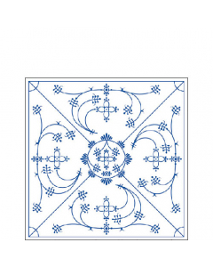 Napkin 25 Indisch blau FSC Mix