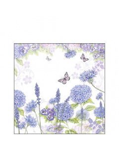 Napkin 25 Purple wildflowers FSC Mix