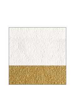 Napkin 25 Elegance Dip gold FSC Mix