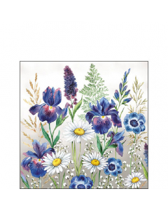 Napkin 25 Mixed meadow flowers FSC Mix